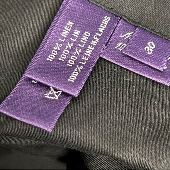 Ralph Lauren Purple Label Luxury Navy Linen Navy Blue Bermuda Walking Short 
30 - Picture 7 of 7